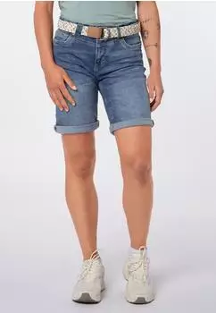 Sublevel Jeans Shorts mit gekrempeltem Saum middle-blue