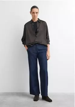 Comma Dark Denim mit Wide Leg blau (2182045.59Z8)