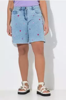 Angel of Style Jeans Shorts Sternen Stickerei 5 Pocket (851628) light blue