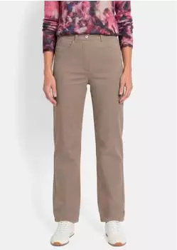 GOLDNER VERA Bequeme Jeans mit weitem Bein braun