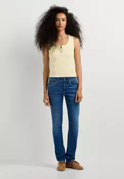 Pepe Jeans New Brooke Slim Fit Mid Waist Jeans (PL20506264AD) denim authentic bright blue