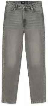 Vero Moda VMNICKIE HR Mom Jeans High Waist Loose Fit medium grau denim