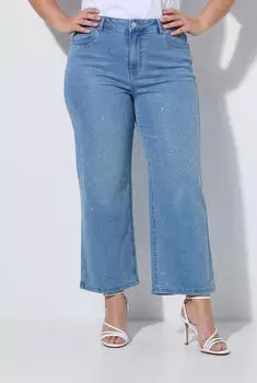 Angel of Style Culotte Jeans Paula Straight Fit (853222) light blue