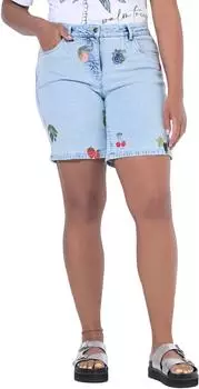 Angel of Style Jeans Shorts Früchte Stickerei 5 Pocket (852654) light blue