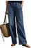Street One Style Emee High-Waist Loose-Fit Jeans Washed (A380973) blue denim