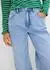 bonprix Loose Straight Jeans High Waist Regular Fit (97215395) hellblau denim used