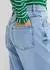 bonprix Loose Straight Jeans High Waist Regular Fit (97215395) hellblau denim used