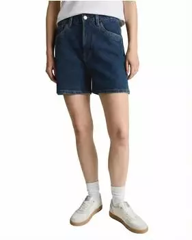 Tom Tailor Denim Basic Denim Shorts Five-Pocket Used Look (85133808) used mid stone blue denim