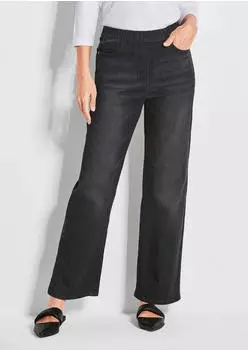 GOLDNER Vera Jeans Loose Fit Heavy Washed schwarz