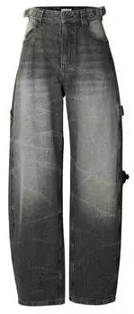 Urban Classics Ladies Regular Wide Leg Jeans (TB8140-00709) black washed