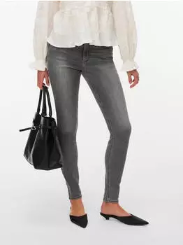 Vero Moda VMPOLLY MR SKINNY JEANS Skinny Fit (10347711) light grey denim