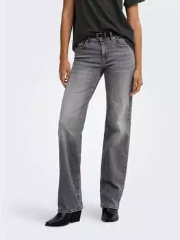 Only ONLWINNIE MID STRAIGHT DNM Straight Jeans (17932635) medium grey denim