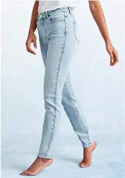 French Connection Skinny-fit Jeans mit Used-Waschung (50504462) light blau washed