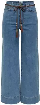 Only ONLMADISON Wide Leg Jeans High Waist Cropped (15361511) blue denim