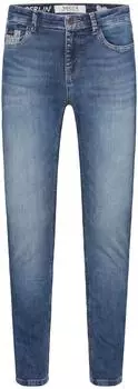 Soccx SD2500-1807-11 Slim Fit Jeans mit normaler Leibh&ouml;he blau vintage printed