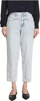 Comma LIV Barrel Leg Jeans mit Ziern&auml;hten (2179938.52Z4) blau