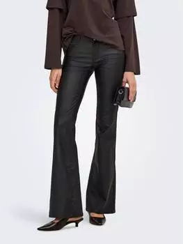 Only Hella Low Waist Retro Flared Jeans schwarz