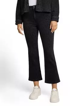Tom Tailor Kate Slim 3/4-Jeans mit Leo-Print und Stretch (37390537) leo denim allover