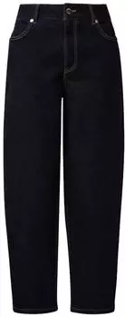 s.Oliver Stoffhose Rinse Washed Barrel Fit blau