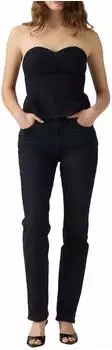 Levi's Ribcage Slim Jeans in Schwarz (0081W-0000)