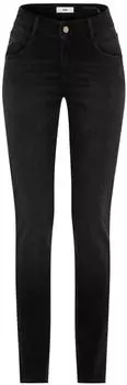 BRAX Damen Five-Pocket-Hose Style SHAKIRA USED BLACK BLACK denim dunkelgrau Gr. (096003_9987920_03)