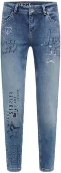Soccx Slim Fit Jeans 7/8-lang Mid Waist (76690262) dunkelblau