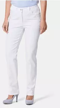 GOLDNER Denimhose mit Stretchkomfort Regular Fit Jeans (20003666) wei&szlig;