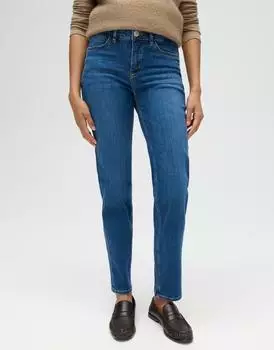 Opus Elma Clever Straight Low Rise aus BCI Cotton Mix Jeans strong blue (Damen) (1050479066)