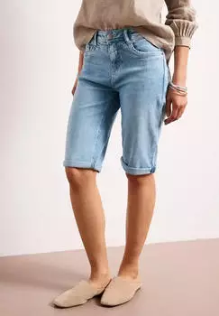 Street One Jane Bermuda Shorts mit Turn-Up Detail Jeans light blue authentic wash (Damen) (A38051617690)