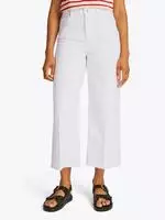 Tommy Hilfiger Jeans WW0WW44363 Wei&szlig; Wide Leg Damen