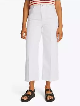 Tommy Hilfiger High Rise Wide Leg Ankle Jeans optic white (Damen) (WW0WW44363YCF)