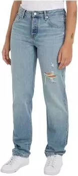 Tommy Hilfiger Classics Straight mit mittelhohem Bund Jeans ash (Damen) (WW0WW413071AB)