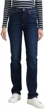 Tom Tailor Elva Straight Jeans clean dark stone blue denim (Damen) (1047852-10114)