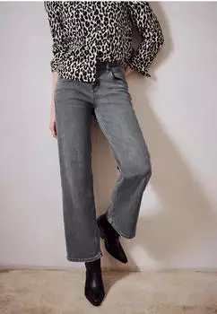 Street One Studio Wide Leg Jeans light grey washed (Damen) (F38020217645)