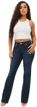 True Religion Becca Mid-Rise Bootcut Jeans (208793) indigo upgrade