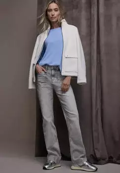 Street One Bootcut Jeans light grey washed (Damen) (A38035417711)