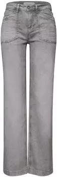 Street One Style Emee High-Waist Loose-Fit Jeans Washed