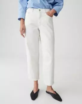Opus Melly Relax Barrel BCI Cotton Mix Mid Rise Jeans milk (Damen) (10360313795)
