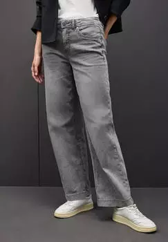Street One Wide Leg Jeans light grey/random washed (Damen) (A37931417045)