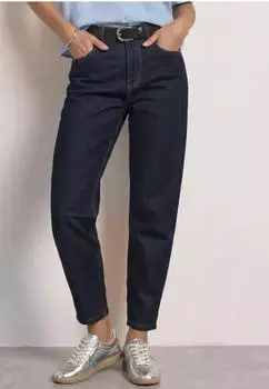 Street One High Waist Barrel Leg Jeans rinse blue washed (Damen) (A38089418049)