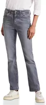 Street One Bootcut Jeans light steel grey washed (Damen) (A37916517042)