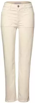 Street One Straight Leg Jeans ecru washed (Damen) (A37942417124)