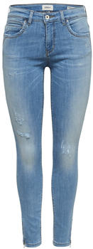 Only Kendell Ankle Zip Skinny Fit Jeans light blue denim