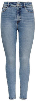 Only Mila HW Ankle Skinny Fit Jeans light blue denim