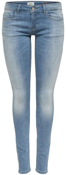 Only Coral Super Low Skinny Fit Jeans light blue denim