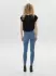 Only Power Mid Push Up Skinny Fit Jeans light blue denim