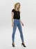 Only Power Mid Push Up Skinny Fit Jeans light blue denim