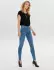 Only Power Mid Push Up Skinny Fit Jeans light blue denim