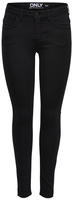 ONLY Ankle-Jeans "ONLKENDELL ETERNAL LIFE ANKLE BLACK NOOS" mit Zipper am Saum
