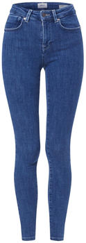 Only Power Mid Push Up Skinny Fit Jeans dark blue denim